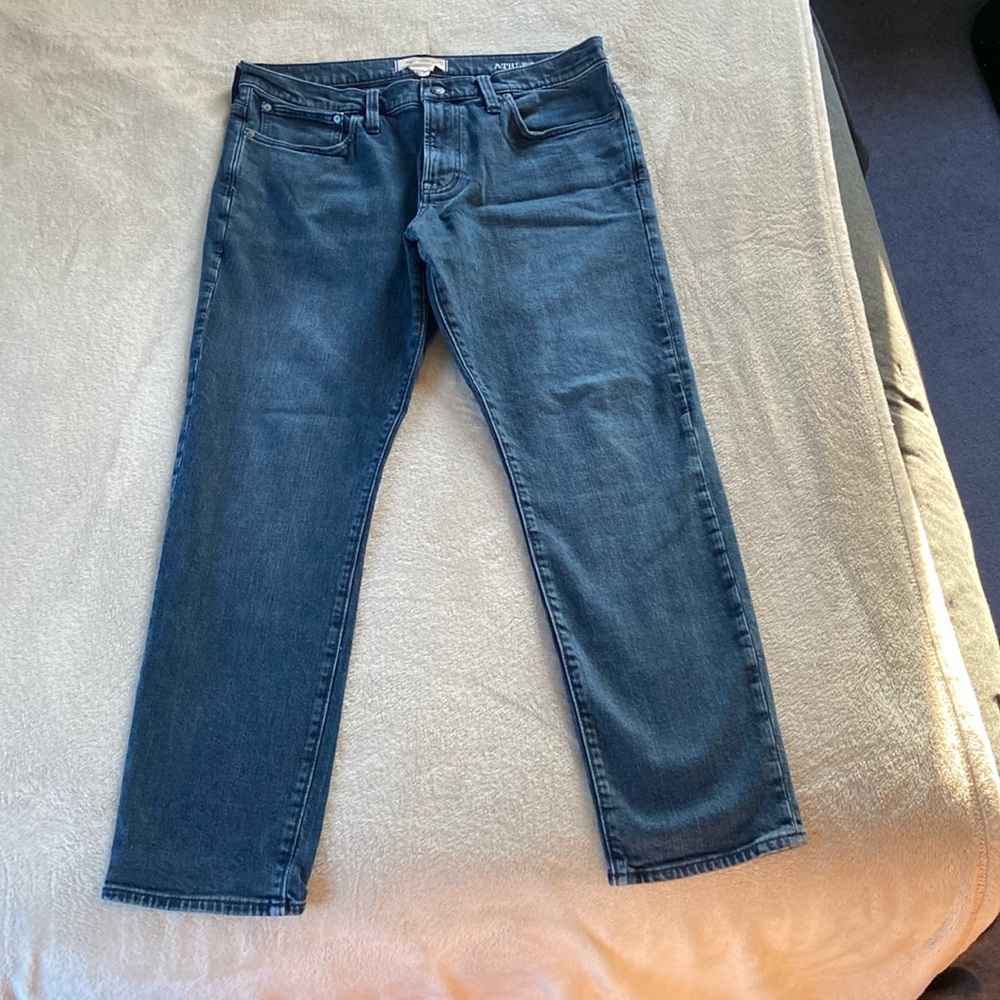 Madewell Mens Athletic Slim Denim Jeans in Waites Wash. 36x30.